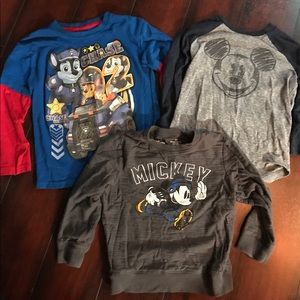 SOLD Toddler long sleeved shirts, GUC